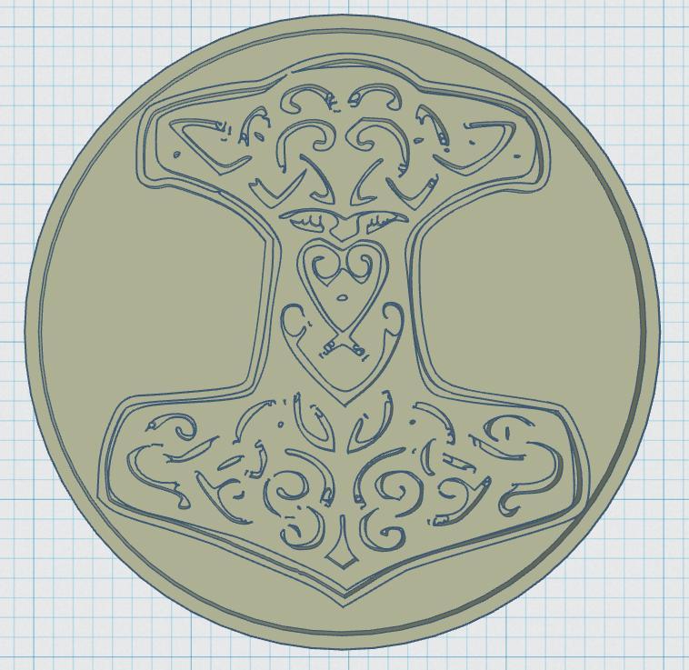 Viking Symbols Coaster 07