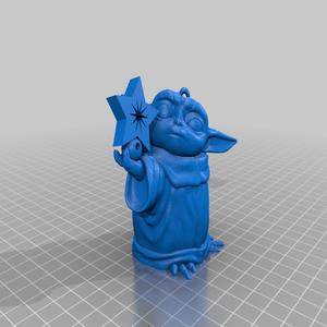 Baby Yoda with Star ornament