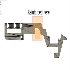 Reinforced - Six Shooter Rubber Band Gun Mechanism