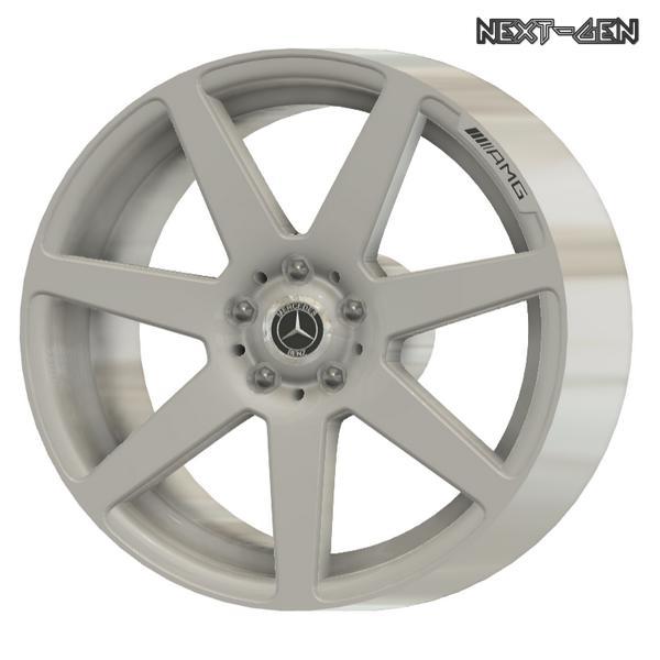Next-Gen - Mercedes / AMG 7 Spoke W204 - Real Rims for Scale Model Cars