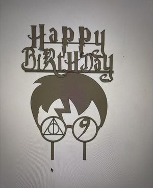 harry potter birthday cake topper