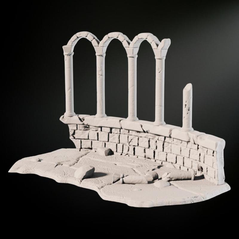 Fantasy Medieval Ruined Columns