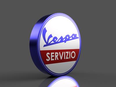Vespa Servizio Lightbox