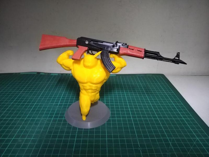 AKMS folding stock  to AKM wood stock conversion(1/4 model)