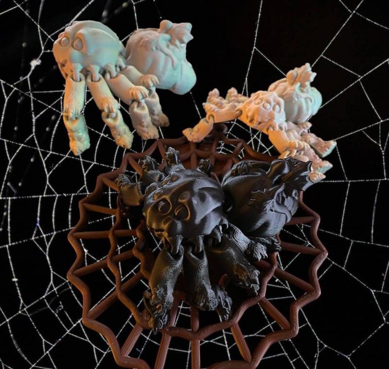 Flexible Pumpkin Spider