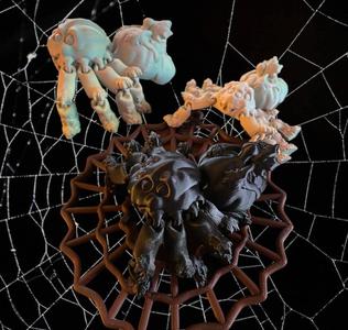 Flexible Pumpkin Spider