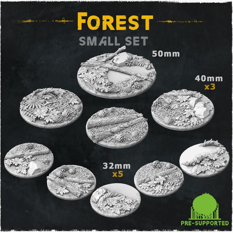 Forest  (Small set) - Wargame Bases & Toppers 2.0
