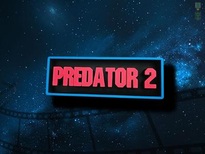 Predator 2 Film / Cinema room Sign Logo Box