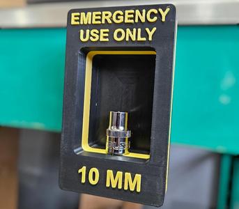 Emergency use 10mm socket