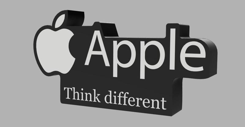 Apple Logo Lightbox Lamp