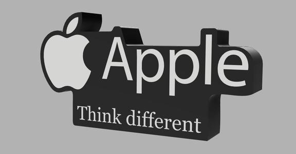 Apple Logo Lightbox Lamp