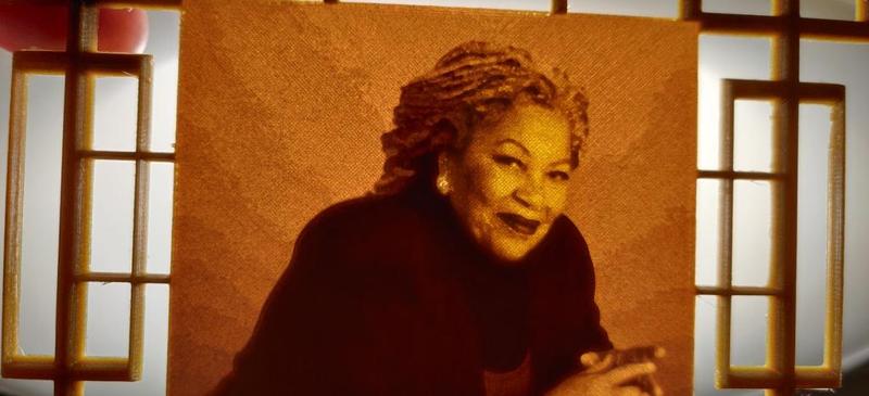 Toni Morrison Lithophane