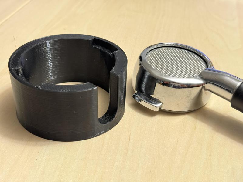 Tamping stand for 58mm bottomless portafilter