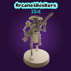 Nemesis combat android with Ares repeater rifle