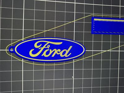 Ford logo keychain