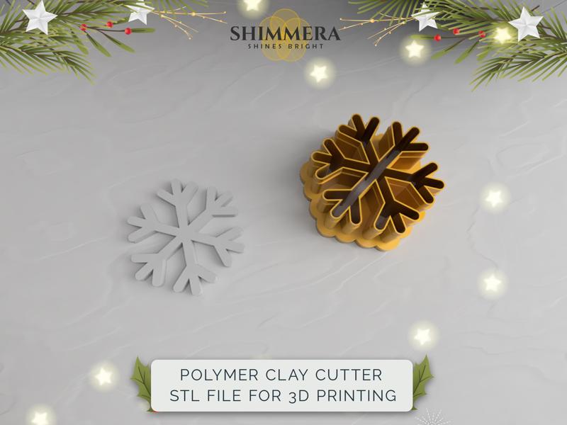 Snowflake Polymer Clay Cutter
