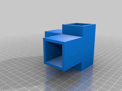 center and end bracket 3x3 profile xyz