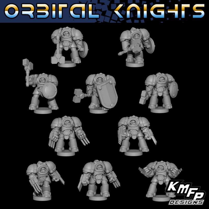 Orbital Knights - Kit6 - Orbital Knights Heavy Armour Assault (6-8mm) V2
