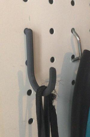 Pegboard customizable round hook