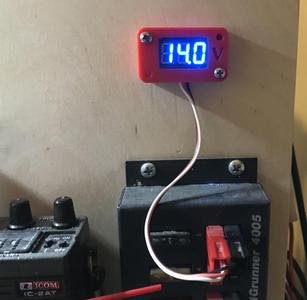 Voltage display case
