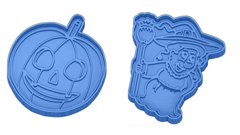 Cookie cutters - Halloween - Witch - Pumpkin - Ghost - Spider - Bat - Cookie cutters - Cookie cutter- Coupe Biscuit