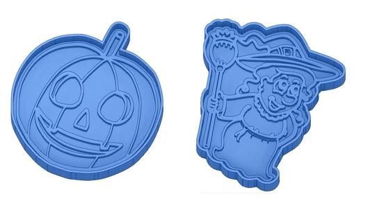 Cookie cutters - Halloween - Witch - Pumpkin - Ghost - Spider - Bat - Cookie cutters - Cookie cutter- Coupe Biscuit