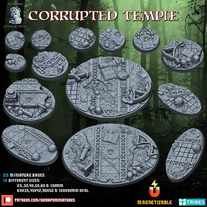 Corrupted Temple Set (Bases & Toppers//Pre-supported)
