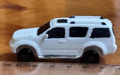 Nissan Pathfinder R51 (3gen) model for keychain