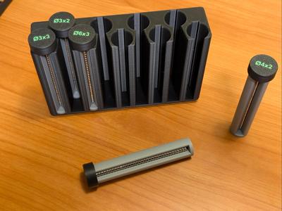 Gridfinity Magnet Tube Holder (for Magnet Tubes)