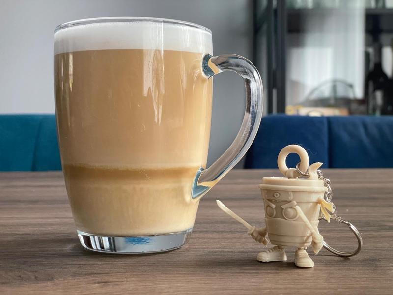 Cappuccino Assassino 3D Keychain-Italian Brainrot