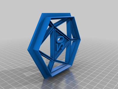 20 Sided Die Cookie Cutter