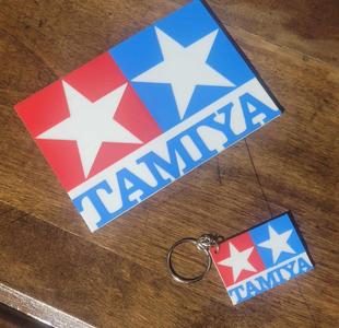 Tamiya RC Logo Magnet/Decal and Keychain