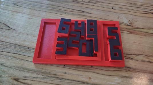 digits 1 thru 10 in a square puzzle