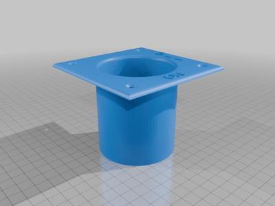 Recessed mount for Hella battery switch 