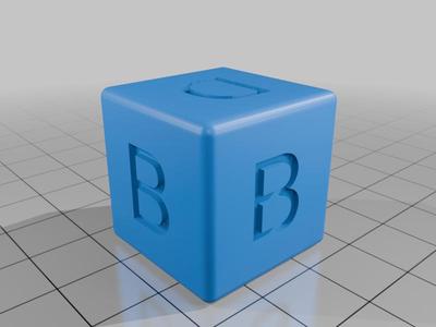 B D Initials Dice - Harmony Dice