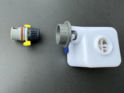 Inflation adapter for THERMAREST WingLock™ valve fitted to carabine socket of Exped pumps like Widget and Megapump