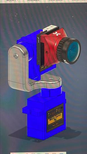 2-axis pan tilt support for micro servo and fps cam
