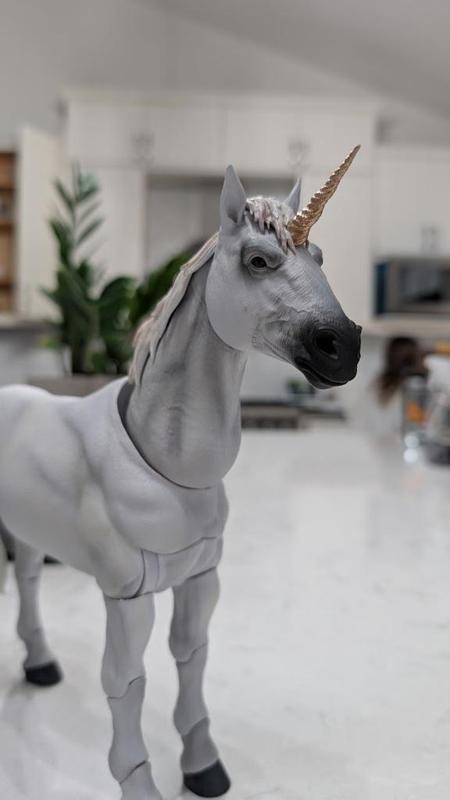 Unicorn Horn for Mythic Legions Horse Fan Art