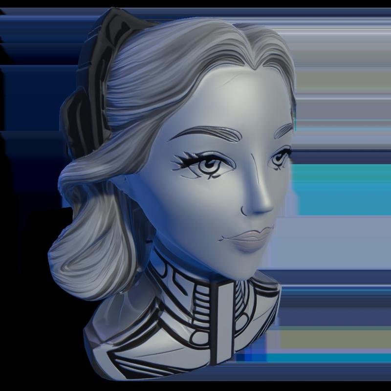 Futuristic Regal Bust