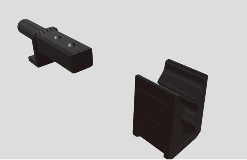 1996-1998 Honda Civic Hatch Cargo Cover Bracket brackets trim shelf 97 98 1999