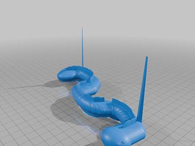 Plate stand snake