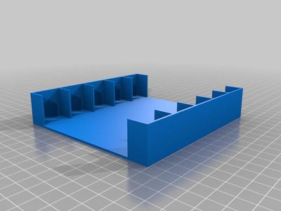 Cassette rack with wedges