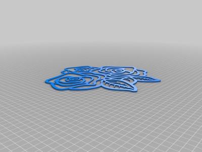 Roses wallart
