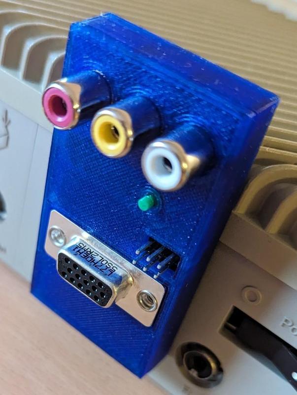 Enclosure/Case for ATARI ST / STE RGB to VGA video adapter with AV RCA and JACK