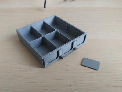 Customable drawer with 3 labels for resistor box