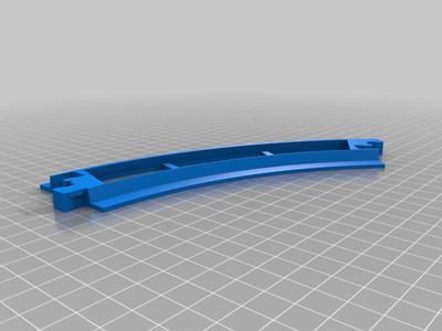 Fast-printing Duplo-compatible train track 45 degree curve