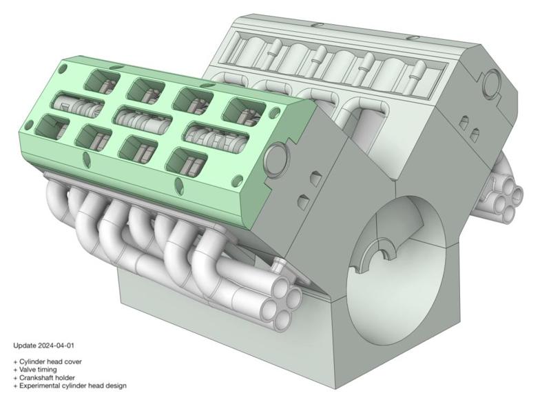 [13] Air Pressure Engine (Pneumatic) - 16 cylinder (W16)