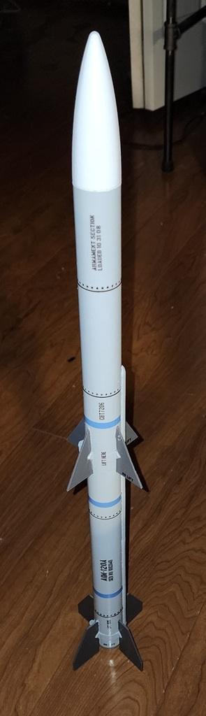 Aamram model rocket, 18mm