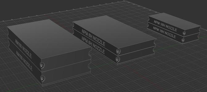 Panasonic SMT Pick-and-Place Nozzle stackable storage trays for NPM and AM