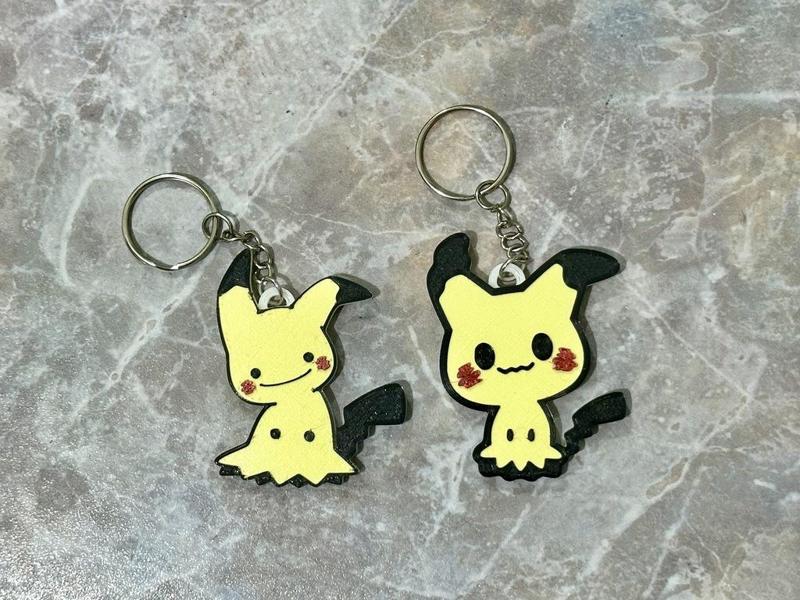 Cute Mimikyu Chibi Pokemon Fridge Magnet/Keychain